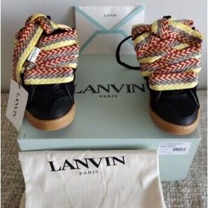 Lanvin Curb Zigzag Low Top